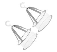 TOPPERFUN 2pcs Hanging Cosmetics Tool Dryer Mesh Net Lightweight Portable Cloth Makeup Sponge Drying Holder for Travel Use