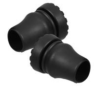 TOPPERFUN 2pcs Heavy Duty Walking Stick Tips Rubber Cane Accessories 22 Mm Diameter Non-Slip Wear-Resistant Sl lack Design for Seniors Homes and Outdoors