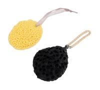 TOPPERFUN 2pcs Honeycomb Bath Sponge Seaweed Sponge Bath Ball for Shower Scrubber Moisturizing Gel