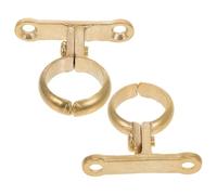 TOPPERFUN 2pcs Hose Holder Line Clamp Pipe Tube Clamp Brass Metal Pipe Firm Grip Easy Installation Sl esign for Residential