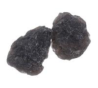 TOPPERFUN 2pcs Irregular Meteorite Stone Specimens Rough Meteorolite Science Classroom Teaching Decor Unique Rough Stone Samples for Collection and Educational Display