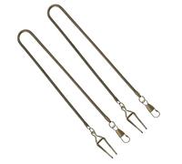 TOPPERFUN 2pcs Metal Pocket Watch Chain Hanger for Men Waistcoat Suit Prop Decorative Purse Chains