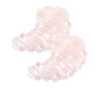 TOPPERFUN 2Pcs Moon Shape Jade Eye Mask Cooling Eye Mask for Relaxation Sleep Lightproof Eye Protective Cover and Stress Relief for Travel Home Use