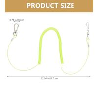 TOPPERFUN 2pcs Parrot Flying Leash Set Elastic Spring Steel Rope, Retractable Bird Training Harness for Outdoor Use, Green Parrot Foot Ring Bird Fly Training Kit