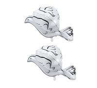 TOPPERFUN 2pcs Peace Dove Aluminum Foil Balloons for Wedding Shiny Balloon Ornaments for Indoor Outdoor Use Design for Photography Memorable Moments