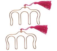 TOPPERFUN 2pcs Rose Gold Music Page Holder Clips for Sheet Music for Piano Guitar and Sheet Stands Compact and Portable