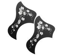 TOPPERFUN 2pcs Silver Guitar Pickguard for Acoustic Guitar Protective Scratch Plate Impact Shield