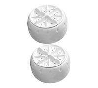 TOPPERFUN 2pcs Sink Washing Machine Portable Washer with Agitator, USB 5v 2a Plastic Mini Laundry Washer with Bottom Suction Cup for Apartment and Rv, Gentle Cleaning for Underwear