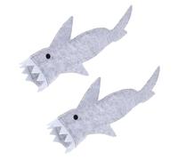 TOPPERFUN 2PCS Small Lizard Shark Suit for Small Pets, Cartoon Festival Outfit Clothes, Felt Fabric Lizard Costume for Holiday Use
