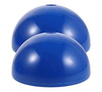 TOPPERFUN 2pcs Soccer Corner Flag Base Abs Blue Stable Support Portable Installation for Marker Pole and Soccer Corner Flag for Professional Matches