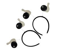 TOPPERFUN 2pcs Sports Themed Hair Creative Bowling Ball Headbands Reusable Accessories for Parties Events Comfortable Distinctive Design for Fashionable Outfits