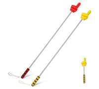 TOPPERFUN 2pcs Telescopic Hand Pointer Sticks with Soft Ergonomic Handles Extendable Finger Pointers for Classroom Teaching Presentations Multipurpose Pointing Tools for Teachers Presenters