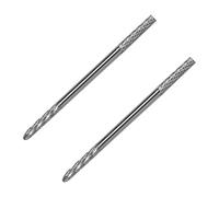 TOPPERFUN 2pcs Tungsten Carbide Nail Drill Bits Dual Head for Precise Cuticle Cleanup and Gel Removal Electric Grinding Tools for Manicure Pedicure Suitable for Beginners and Professionals