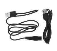 TOPPERFUN 2pcs USB Shaped Power Cord for Electric Charger Cable High Conductivity Copper Wire with Heat Resistant Rubber for Charging