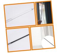 TOPPERFUN 2Pcs Vertical Blind Wand Threaded Handle Curtain Rod Pull Rod for Home Office Sturdy Lightweight Drapery Wand with Ergonomic Grip Crack and Impact Resistant Curtain Opening Tool in
