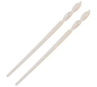 TOPPERFUN 2pcs Vintage Hair Stick Set Decorative Acetate Plate, Secure Hold Hair Pins for Buns, for Ceremonies and Ancient Style Parties