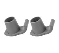 TOPPERFUN 2Pcs Walker Ski Glides Nonstick Anti-Slip Walker Feet Coasters Lightweight Small with Shockproof Stability Easy to Install Walking Frame Accessories Grey