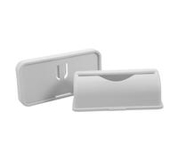 TOPPERFUN 2pcs Wall-mounted Storage Box Bathroom Kitchen Dispenser Restroom Trash Bag Holder Wall Mount Trash Bag Container Organizer Waste Big Gray Bin Portable Holder Grey