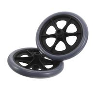 TOPPERFUN 2pcs Wheelchair Swivel Wheels Small Replacement Front Wheels for Disability Walker Assembly Quiet Rolling