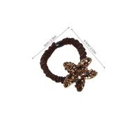 TOPPERFUN 2pcs Women Crystal Rhinestone Hair Bands Elastic Vintage Sea Star Ponytail Scrunchies for Parties and Casual Wear High Elasticity Hair Ties in White and Colors