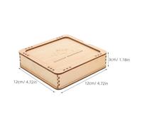 TOPPERFUN 2pcs Wooden Jewelry Box with Lid Beige Handmade DIY Organizer for Earrings Rings Necklaces Bracelets Multipurpose Craft Storage Packaging Box