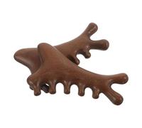 TOPPERFUN 2pcs Wooden Scalp Massager: Wide Tooth Wood Scalp Massager Comb - Acupoint Trigger Point Comb for Hair and Head Relaxing