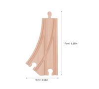 TOPPERFUN 2pcs Wooden Train Track Accessories Forked Switch Tracks Compatible with Thomas Train Sets Wooden Railway Junction Pieces for ’ Set Expansion