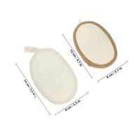 TOPPERFUN 3 pcs Bath Loofah Body Scrubber with Soft Exfoliating Sponge Pads for Gentle Shower Cleansing Natural Texture Producing Rich Safe and Quick-Dry Design for Smooth Skin Care