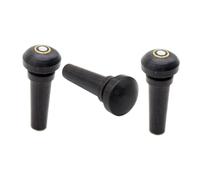 TOPPERFUN 3 Pcs Ebony Violin End Pegs Tailpieces with High Reliability and Concise Classic Design for Violin Players Enhancing Sound Quality and Elegant Appearance