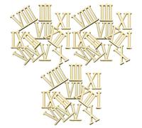 TOPPERFUN 3 Sets Roman Numeral Clock Numbers Accessories 3cm Abs Plastic Components Modern Shiny Finish Resistant to Wear Easy Installation for Creative Clock Numerals DIY Endeavors
