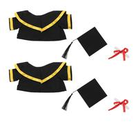 TOPPERFUN 30cm Graduation W ear Graduation Clothes and Doll Cap and Gown Set for 8-12 Inch Stuffed Animal with Cloth Gown Cap and Paper Diploma Scroll for 2027 Graduate