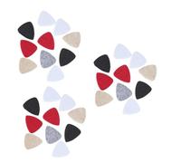 TOPPERFUN 30pcs Assorted Felt Picks for Ukulele Guitar Picks Plectrums Felt for Ukulele