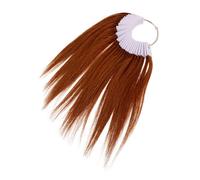 TOPPERFUN 30pcs Hair Testing Kit Hair Sample Rings for Dyeing Training and Practice