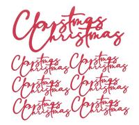 TOPPERFUN 30pcs Red Paper Christmas Cake Decorations Side Toppers for Holiday Baking Supplies Festive Xmas Party Cake Accessory Easy DIY Winter Dessert Decor