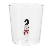 TOPPERFUN 3D Snowman Whisky Glass 300ml Italian Style Glass Beer Cup Christmas Party Drinkware Bar Accessory Household Novelty Glassware