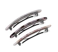 TOPPERFUN 3pcs Acetate Hairpin Hair Ponytail Holder Fashion Hair Clips for Women Accessories for Messy Bun Curly Accessory