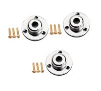 TOPPERFUN 3pcs Acoustic Guitar Accessory End Pin Strap Button Jack Plate Washer Chrome Finish Fits Bridge Pins and Guitar String Mute Strap