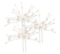 TOPPERFUN 3pcs Crystal Hair Pins Set for Wedding U Shape Bridal Hair Accessories for Women for Parties Prom and Special Occasions