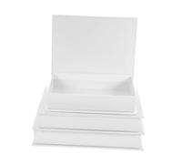 TOPPERFUN 3pcs Faux Linen Book Storage Boxes Decorative Vintage Hollow Books with Hidden Compartments for Bookshelf Desk Space-saving Home Decor