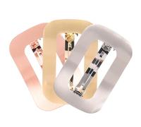 TOPPERFUN 3pcs Geometric Hair Clips for Stylish Spring Hair Barrettes for All Hairstyles Adds Elegance and Charm Suitable for Curly Gold Silver and Rose Gold