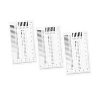 TOPPERFUN 3Pcs High Precision Crack Ruler Portable Film Measuring Tool for Surface Defect Detection and Spot Inspection Accurate Flaw Measurement Gauge for Construction and Industrial Use
