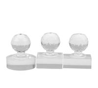 TOPPERFUN 3pcs Makeup Powder Pressing Tools Eyeshadow Blush Stamper Set Plastic round Rectangle and Square Shapes for Travel and Business Trips, Easy to Use and Improve Work Efficiency