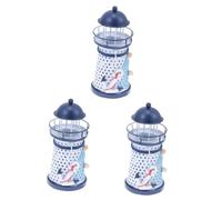 TOPPERFUN 3pcs Mediterranean Style Candlestick Tealight Holder Iron Art Lighthouse Candle Cup for Wedding Evening Nautical Theme Light Holder for Festivals