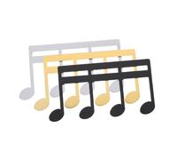 TOPPERFUN 3pcs Music Clip Holder Music Book Clamp Creative Note Shape Metal for Reading