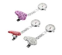 TOPPERFUN 3pcs Nurse Hanging List Nurse Quartz Watch Women Fob Watch Student for Nursing Random Color