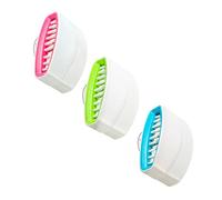 TOPPERFUN 3pcs Plastic Kitchen Cleaning Brushes with Strong Sticky Suction for Fork and Chopstick Cleaning, Creative Design, Suitable for Sink or Tile Surface Use