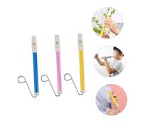 TOPPERFUN 3pcs Push-pull Slide Whistle Loud Sound Music Learning Instrument for Safe Non-toxic Material Educational Plaything for Boys