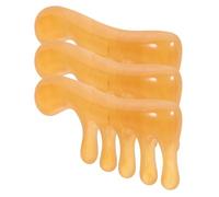 TOPPERFUN 3pcs Resin Massage Comb Set for Hair and Neck, Wide Tooth Scalp Massager Combs Providing Comfortable Massage Experience, Portable Design That Does Not Damage Scalp