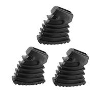 TOPPERFUN 3pcs Small Drum Rack Rubber Feet Floor Protectors for Percussion Cymbal Stand Drum Rack Bracket Black Feet for Cymbal Stand Suitable for Kit Accessories