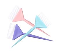 TOPPERFUN 3Pcs Small Hair Dye Brush Easy Hair Coloring Bristle Applicator Brushes and Purple for Home and Salon Use for Beginners